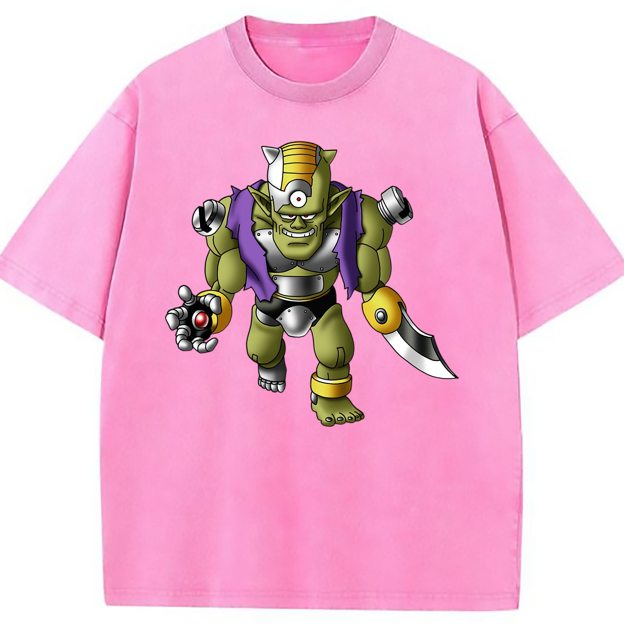 （画像用） ドラゴンクエスト Doragon Kuesuto Dragon Quest 綿100% ヴィンテージ風 半袖Tシャツ（フロントプリント）